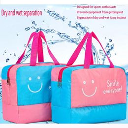 Storage Bags Yoga Gym Bag Beach Swimming Large Capacity Waterproof Swimsuit Wet And Dry Separation Sweat Clothes Sports