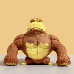 Decompression Toy 14cm Orangutan Fidget toy Squishy Elastic Monkey fun stress relieving gorilla stress relieving game adult and childrens toy T240513