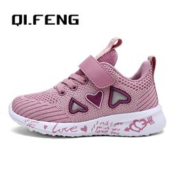 Children Mesh Casual Shoes Girl Sneakers Kids Summer Sport Footwear Kids Shoes for Girl Light Shoes Cute Pink Flat Shoes Autumn 240429