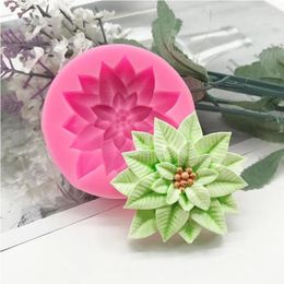 Baking Moulds Flower Silicone Mold DIY Cake Chocolate Car Mounted Candle Handmade Creative Resin