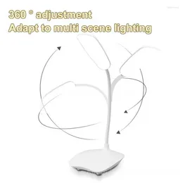 Table Lamps Portable Bedroom Bedside Lamp Rechargeable Led Desk Night Light Eye Protection Touch Dimming Stepless Dimmable