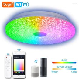 Ceiling Lights Tuya Wifi Smart Light RGB LED Lamp APP Voice Control With Alexa Home For Living Room Decoration Bedroom