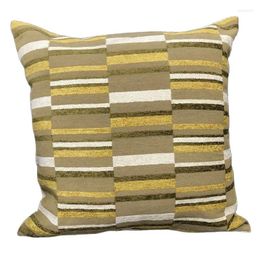 Pillow Decorative Chenille Cover Sofa Stripe Jacquard Geo Throw Pillowcase From Factory