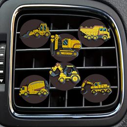 Other Interior Accessories Excavator 12 Cartoon Car Air Vent Clip Clips For Office Home Outlet Per Conditioner Drop Delivery Ot9Rt