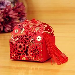 Gift Wrap 10pcs Flower Children Box Hollow Wedding Colour Sugar Candy Festive