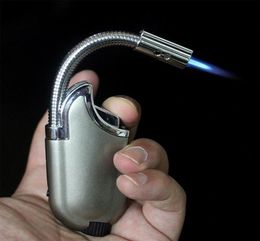 creative 2 in 1 Multifunctional Soft extension tube Lighter jet torch Cigarette lighter windproof butane gas refillable metal led 4286901