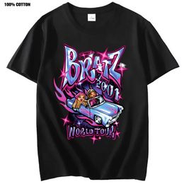 Bratz T Shirt Summer Street Oversized Tshirt Harajuku Y2k Tops Men Women Casual Cotton Short Sleeve Plus Size 240510