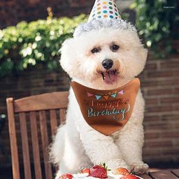 Dog Apparel Birthday Bandana Party Decoration Pet Triangle Scarf Cute Collar Accessory Supplies