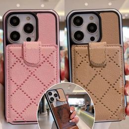 Luxury Phone Case Designer iPhone Case for iPhone 15 Pro Max 14 Pro Max 13 Pro 12 11 XS Max XR X 8P 14 Plus 15 Plus Case Card Slot Bag Holder Leather Embossed Wallet Phonecase