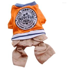 Dog Apparel On Sale Clearance Pet Clothes For Small Puppy Cats Four Legs Overall Summer Cooling Shirt With Khaki Pants Costumes S XXL Goods
