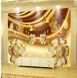 Jewelry Diamond Magnolia Background Wall mural 3d wallpaper 3d wall papers for tv backdrop4946080