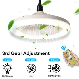 Light Fan E27 Converter Base Ceiling Bedroom Kitchen Toilet Smart Silent With Remote Control And Lighting