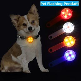 Dog Collars 1 Pcs Waterproof LED Pet Cat Collar Pendant Night Safety Luminous Light Flashing With For Accessories