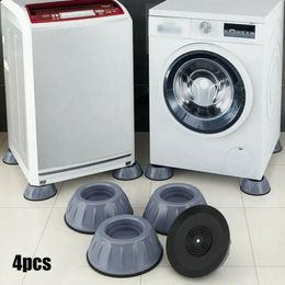 Bath Mats 4PCS Washing Machine Anti Vibration Feet Refrigerator Non-slip Support