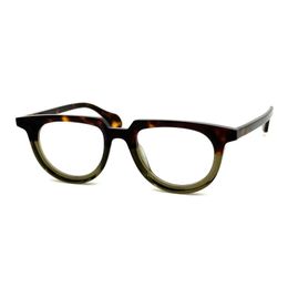 Theo Optical Eyeglasses For Men Women Retro Designer Fashion Sheet Glasses Acetate Full Frame Detailed Elasticity Oval Style Anti-Blue Light Lens Plate With Box