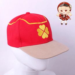 Party Supplies Game Genshin Impact Klee Cosplay Hat Embroid Sun Peaked Cap Summer Adult Adjust Size