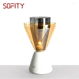 Table Lamps SOFITY Contemporary LED Lamp Design White Desk Light Home E27 Decorative For Foyer Living Room Office Bedroom