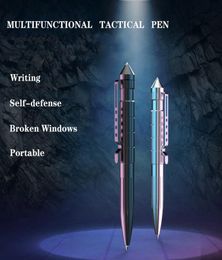 2 Colours Aluminium Alloy Multipurpose Self Defence Tactical Pen Broken Window Cone Outdoor Survival Multipurpose Tactical Pen4348804