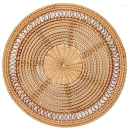 Decorative Figurines Home Woven Wall Basket Natural Boho Decor Rattan Hanging