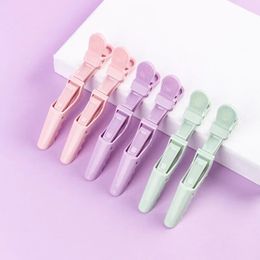 Cross Border Candy Color Hair Salon Crocodile Clip Duck Beak Clip Positioning Design Zoning Hair Salon Household Hair Dyeing And