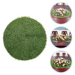 Decorative Flowers Outdoor Rugs Manhole Cover Decoration Lawn Fake Grass For Patio Simulation Placemats Bedding Table