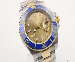 2020 Fashion Sapphire 40mm Men Watch Stainless Ceramic Watch Gold Index Dial 116613 Automatic Sport Mens Watch Men Wrist Watches6464872