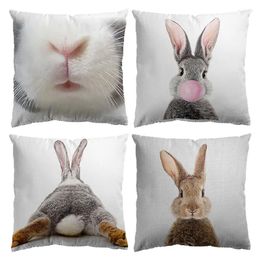 Pillow Aertemisi 18'' X Set Of 4 Easter Day Square Throw Covers Cases Pillowcases 45cm