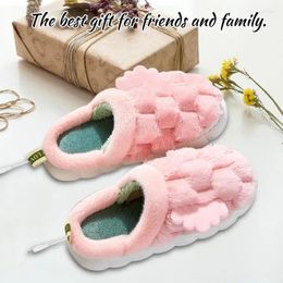 Carpets Soft Foot Warm Slipper USB Rechargeable Essential Non-Slip Winter Heating Slippers For Apartment Dorm School El