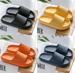 2024 Slippers for men women Solid color hots low soft black whites Ivory Multi walkings mens womens shoes trainers GAI-AS966