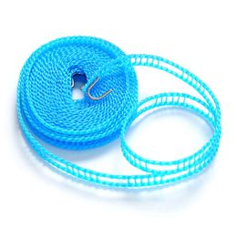 Nylon Anti Slip Clothesline Windproof Clothes Drying Rope Travel Clothes Line Clotheslines Portable Laundry Line Hanger Rope Indoor Outdoor Camping Hotel HW0262