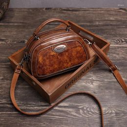 Shoulder Bags Form Versatile Fashion Women Bag 2024 Retro Handbag Solid Color High Quality Pu Leather Lady Messenger