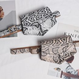Waist Bags Fashionable Small Bag Versatile Women Delicate Snake Skin Decorative Belt Saddle Sweater Trendy