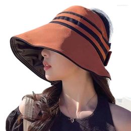 Berets Sweat Absorbent Hat Fashion Beach Summer Sun Outdoor Travel Floppy DXAA