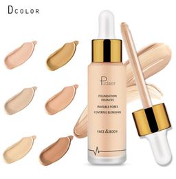 Pudaier Liquid Foundation Base Matte Liquid Makeup Concealer Full Coverage Long Lasting Face Cream Whitening Brighten Contour Prim8750701