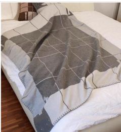 GRAY H WOOL CASHMERE Blanket Thick Home Sofa Gray Design Blanket CUSHION TOP Selling Big Size Wool lot colors
