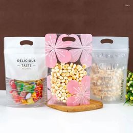 Gift Wrap 100 Pieces Baking Packaging Bags Candies Nuts Biscuits Food Storage Plastic Self Sealing Handbags Holiday Supplies