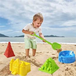 Sand Play Water Fun 4 pieces/set of creative castle sand and clay molds building golden tasha castle beach sand toys bathroom interactive fun game beach toysL2405