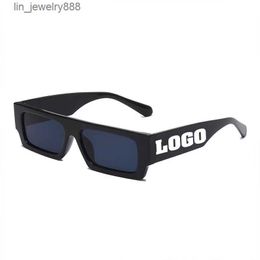Custom Metal Fashion Rectangle Retro Sunglasses Classic Vintage Brand Design Sun Glasses luxury top brand sunglasses