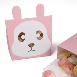 Gift Wrap Cute Cartoon Bear Folding Biscuit Box For Party Baby Shower Paper Chocolate Boxes Package/Wedding Favours Candy