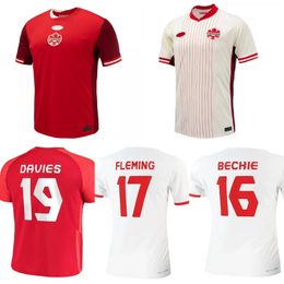 24 25 Canada Football Shirt J.DAVID DAVIES UGBO LARIN CAVALLINI MILLAR EUSTAQUIO 24 America's cup 2025 Soccer Jersey Home Away Adult short sleeve