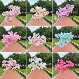Decorative Flowers 10 Pieces Cherry Blossom Wedding Supplies Handmade Fabric Artificial Flower DIY Arrangement Festival Warm Decoration