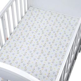 Bedding Sets Style Born Cotton Knitted Stripe Design Super Soft And Breathable Infant Boys Girls Set Crib White Baby Bed Sheet