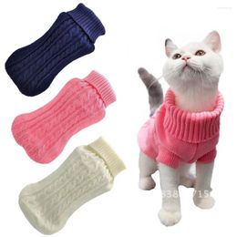 Cat Costumes Puppy Kitten Sweater Warm Cotton Winter Clothes Knitted Dog Small Cats Dogs Chihuahua Vest Pet Supplies