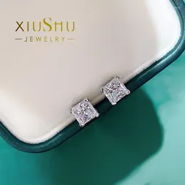 Stud Earrings Imported High Carbon Diamond Yellow Celebrity Female Jewelry Niche Design High-end Silver Needle