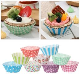 Baking Moulds 100Pcs CupCake Cake Mould Tools Oil Proof Paper Holder Muffin Box Cup Case Party Tray Decorating Supplies