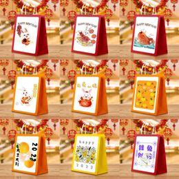 Party Decoration 20PCS 2024 China-Chic Wind Year Limited Portable Paper Bag Kraft Spot Wholesale Gift