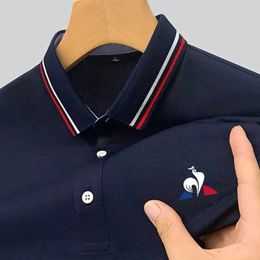 Herren Polos Marke Herren Sommer T-Shirt Strt Fashion Trend Marke Polo Shirt Quality Mens Business Polo Shirt Y240510gxhe