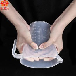 Baking Tools Aixiangru-Thickened Plastic Measuring Cup Jug With Scale Lid Configurationc Container Kitchen Accessories 1L