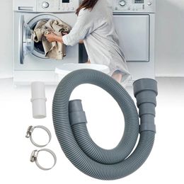 Bathroom Sink Faucets 70cm/150cm/200cm Drain Pipe Hose Kit Easy To Instal For Washer Long Extension Universal Practical