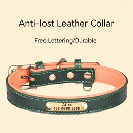 Dog Collars Custom Harness Dogs Collar Necklace Accessories Leash Personalized Keychain Name Tag Accesorios Para Perros Pet Supplies